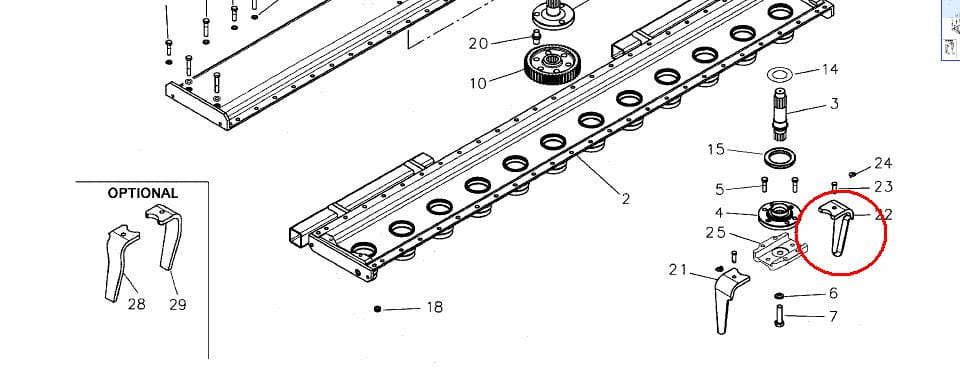 ПАЛЕЦ РОБОТОТЕХНИЧЕСКИЙ ЛЕВЫЙ NG44010151