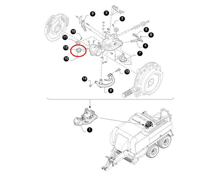 ЗВЕЗДОЧКА УЗЛА NEW HOLLAND CASE 87620494 - 89838813 - 707894389
