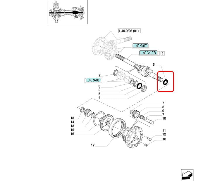 ГЕРМЕТИК ПОЛУОСИ КОРОТКОГО NEW HOLLAND CASE 5169122 - 5183845 - 9840518