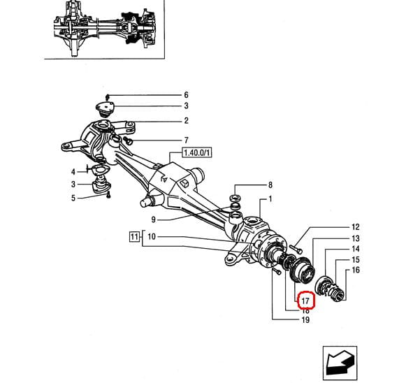 НАБОР ДЛЯ ЗВОНКОВ NEW HOLLAND CASE 5135387