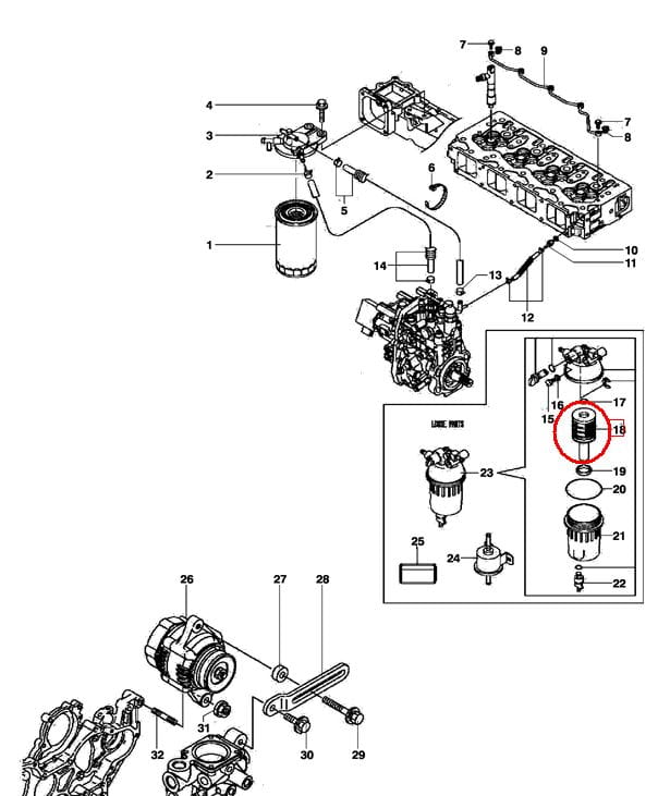 ФИЛЬТР ДЛЯ ПАЛИВЫ (СЕПАРАТОР) NEW HOLLAND 84515493 - 84497557 - 48145979