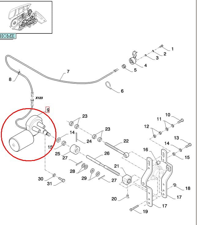 ЭЛЕКТРОДВИГАТЕЛЬ РЕГУЛИРОВКИ ОБОРОТОВ New Holland CASE 89507880-9507880