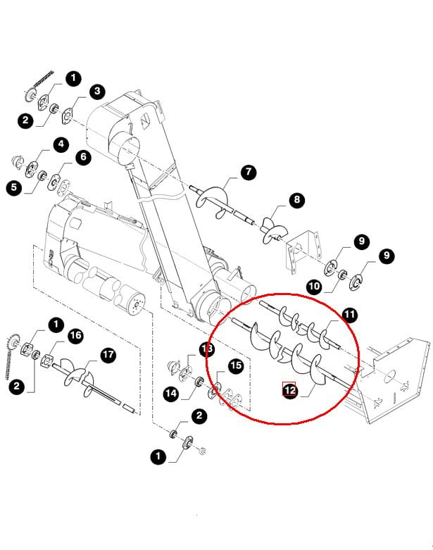 ЗЕРНИСТАЯ УЛИТКА NEW HOLLAND 84018066-84215188