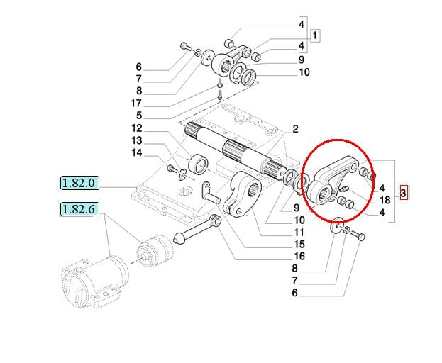 ПОДЪЕМНЫЙ РЫЧАГ LH New Holland CASE 5171960 - 5161866 - 5171959 - 87317739