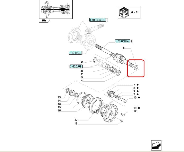 ПОЛУОСЕВОЙ ГЕРМЕТИК NEW HOLLAND CASE STEYR 84166643
