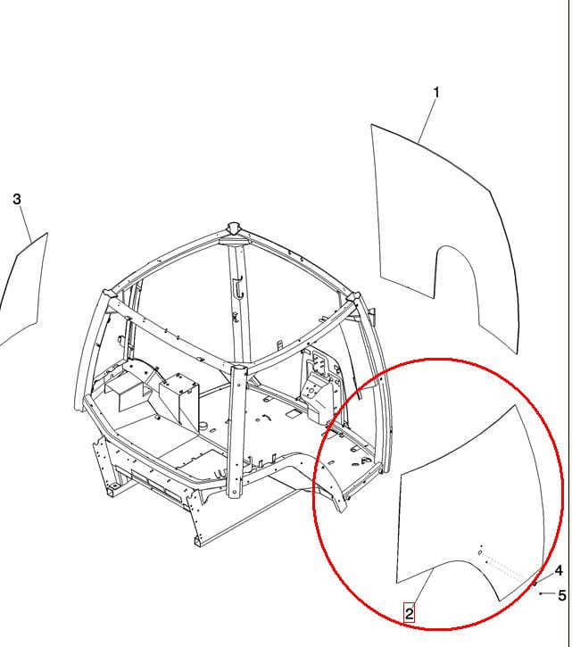 Боковая панель справа NEW HOLLAND CASE 87417671