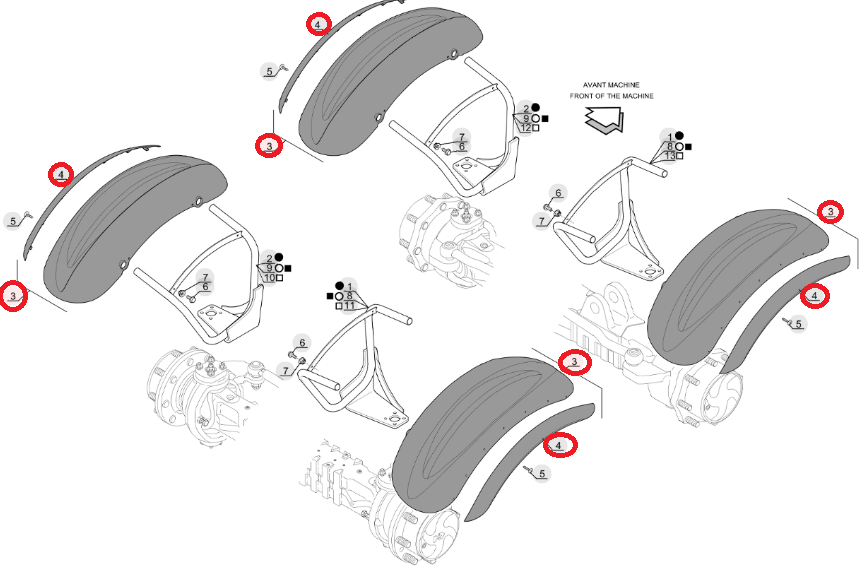 КРЫЛО MANITOU MLT MLT-X MHT MHT - X 298678 L + P ОРИГИНАЛ