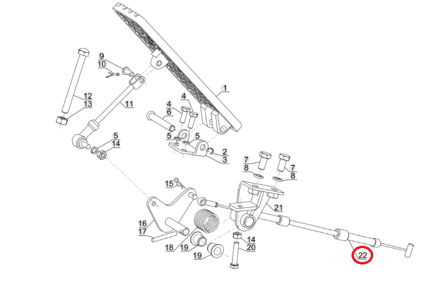 ТРОС НОЖНОГО ТОРМОЗА MANITOU MI 15 18 30 827533 ОРИГИНАЛ