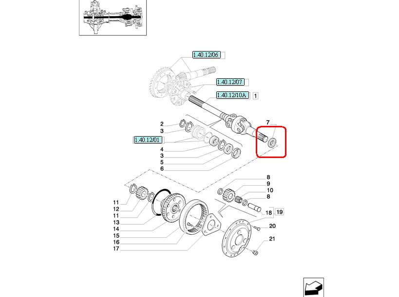 ГЕРМЕТИК ПОЛУОСИ NEW HOLLAND CASE 5177709 - 5184117 - 5184118 - 5133799